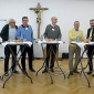 Gesprächsrunde: K. Raschzok, H.-P. Pauckstadt-Künkler, C. Stuhlfauth, F. Nie, H.-J. Schuster, A. Conrad, H. Richter (von links nach rechts)